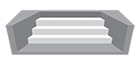 Liner sur mesure ULTIM 75/100ème escalier trapèze Liner sur mesure ULTIM 75/100ème escalier trapèze