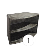 Double étagère NETSPA mobilier Octopus Double étagère NETSPA mobilier Octopus