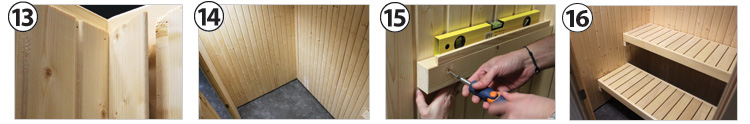 étapes montage sauna Basic Line étapes montage sauna Basic Line