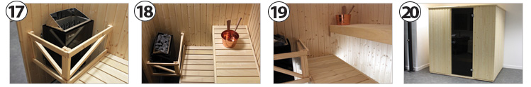 étapes montage sauna Basic Line étapes montage sauna Basic Line