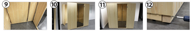 étapes montage sauna Basic Line étapes montage sauna Basic Line