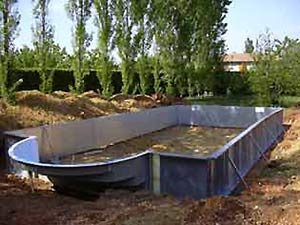 Pose des panneaux d un kit piscine Pose des panneaux d un kit piscine