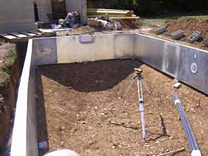 Pose des panneaux d un kit piscine Pose des panneaux d un kit piscine