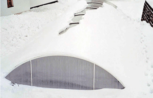 Neige sur abri piscine Klassik C Neige sur abri piscine Klassik C