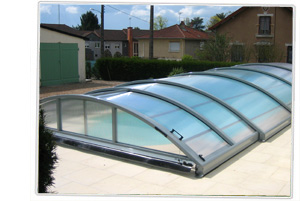 Abri bas téléscopique piscine Palma Abri bas téléscopique piscine Palma