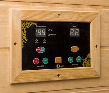 Panneau de commande extérieur sauna infrarouge Indiana Panneau de commande extérieur sauna infrarouge Indiana