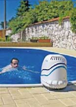 Photo de l appareil de nage à contre courant aquajet Jet Strem Photo de l appareil de nage à contre courant aquajet Jet Strem