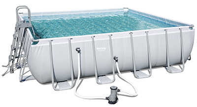 Piscine Bestway Power Steel forme Carrée Piscine Bestway Power Steel forme Carrée