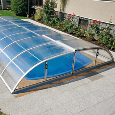 PISCINE BOIS HEXAGONALE ET ABRI PISCINE BAS ARTECH - Abris de