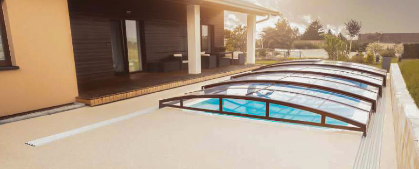 Abri piscine parois transparent