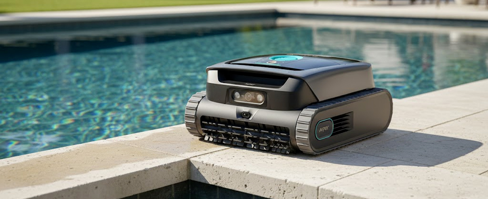 Aiper Scuba V3 au bord d'une piscine