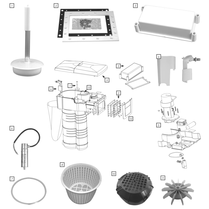 Pièces détachées pour Bloc filtrant SOLIFLOW