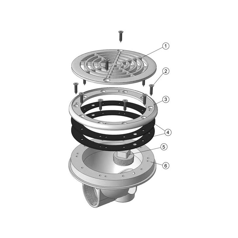 Pièces détachées pour Bonde de Fond Grille Liner