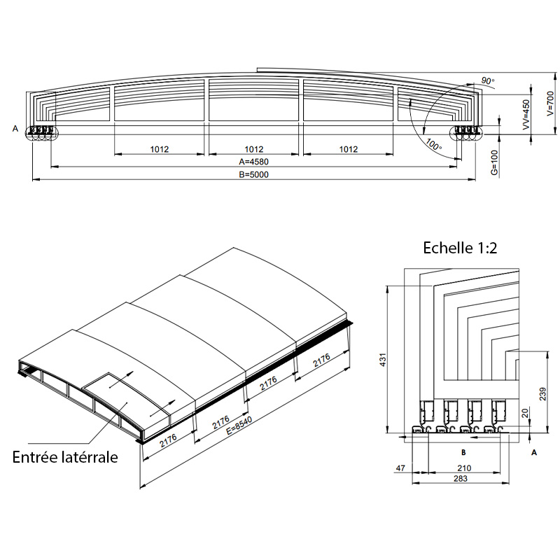 Casablanca Sky B Dimensions