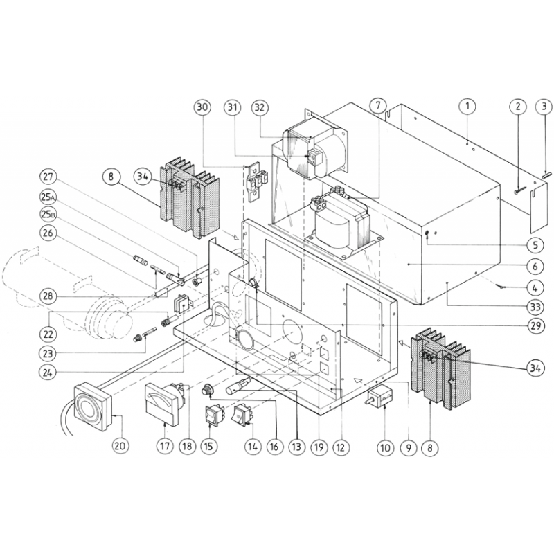 Pièces détachées pour Coffret Sterilor 2000 (avec/sans horloge)