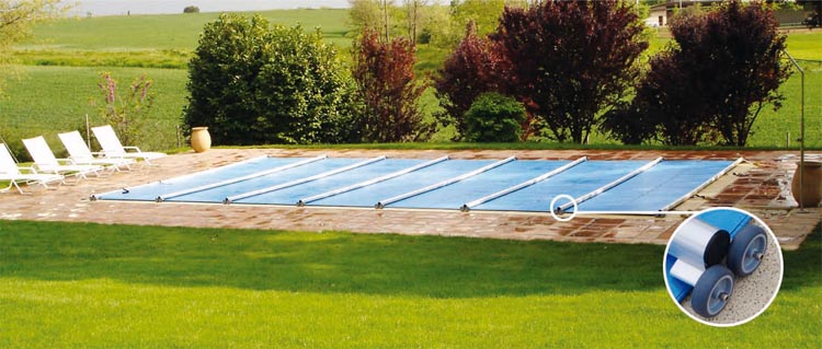 Couverture de sécurité à barres pour piscine Secu Basic