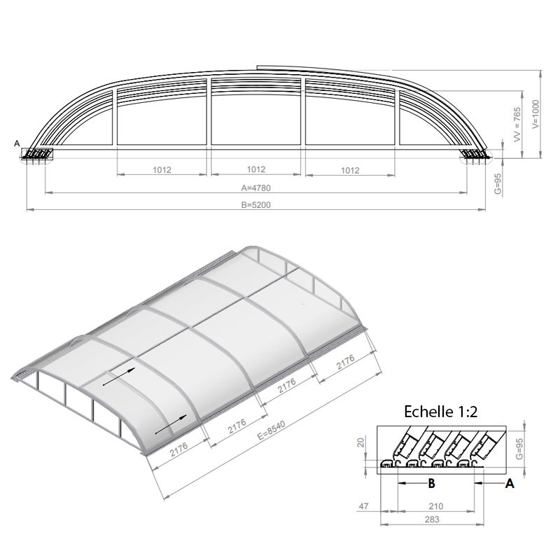 Dallas Sky Clear B Dimensions