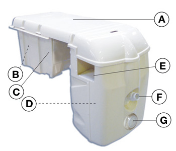 Descriptif des éléments bloc de filtration Filtrinov FB12