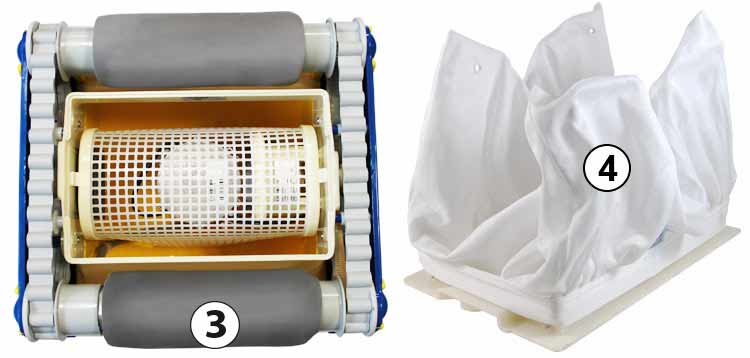 Sac Filtrant Lavable Pour Robot Nettoyeur Piscine - Double Couche, Filtration Fine - Compatible Hors Sol