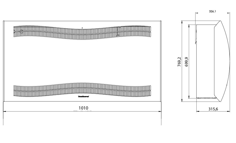 Dimensions déshumidificateur Dantherm CDP 40