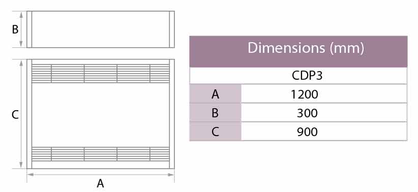 Dimensions déshumidificateur CDP 3 astralpool