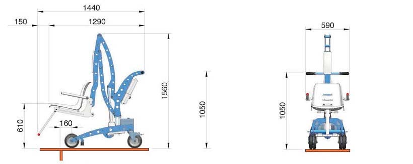 Schema dimensions Ecopool hors d eau