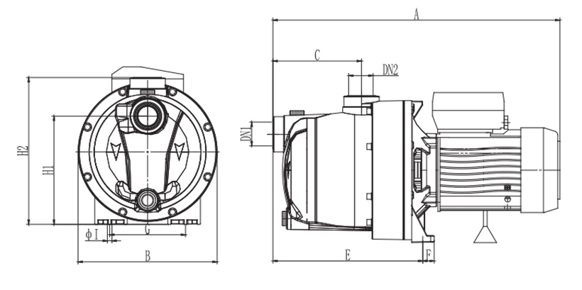 Dimensions pompe Caliente Boost