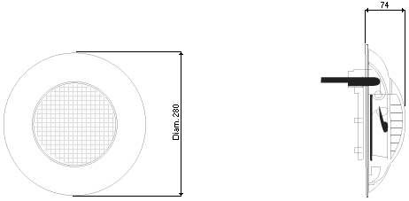 dimensions projecteur extra plat