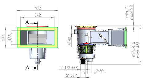 Skimmer grande meurtière + buse de refoulement pour piscine hors