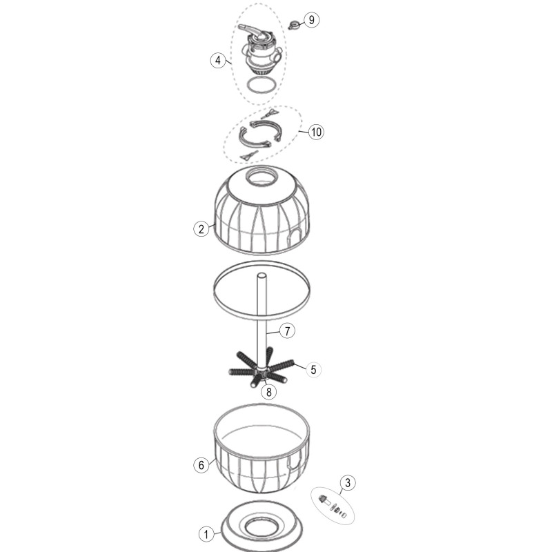 Pièces détachées pour Filtre AQUARIUS TOP