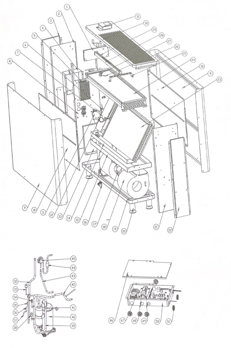 Pièces détachées pour Déshumidificateur Zealux Inverboost