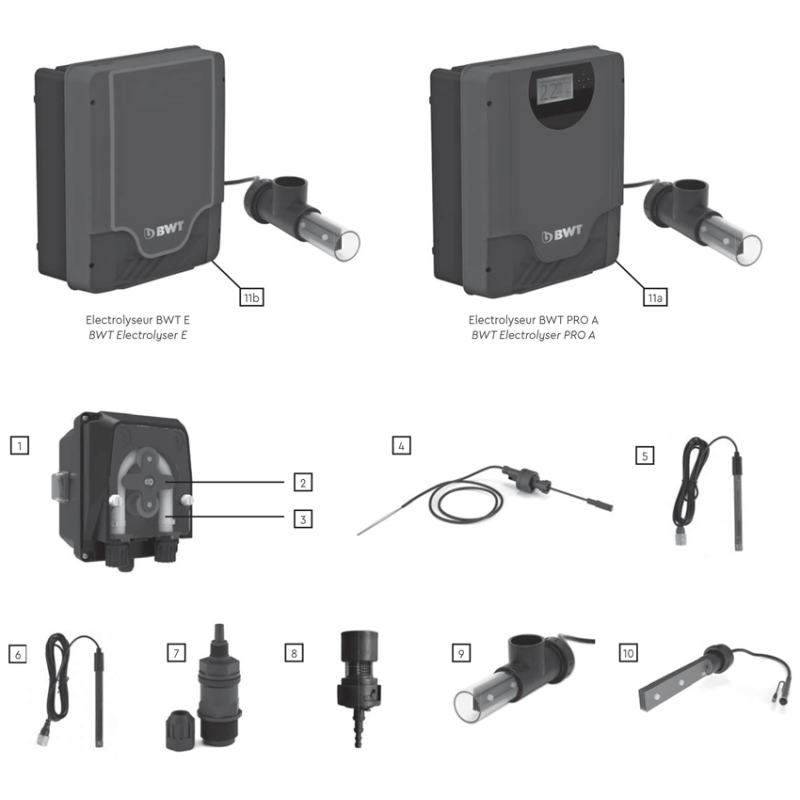 Pièces détachées pour Electrolyseur E et PRO A