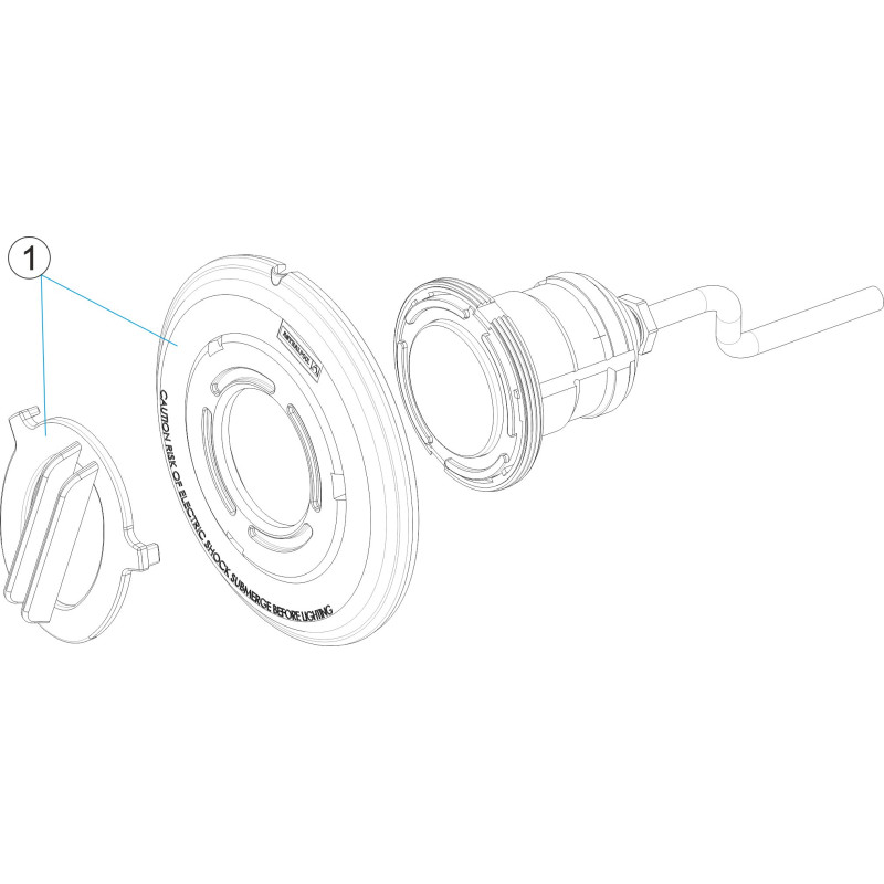 Pièces détachées pour Enjoliveur de projecteur MINI blanc