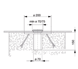 f145 fixation enterrée