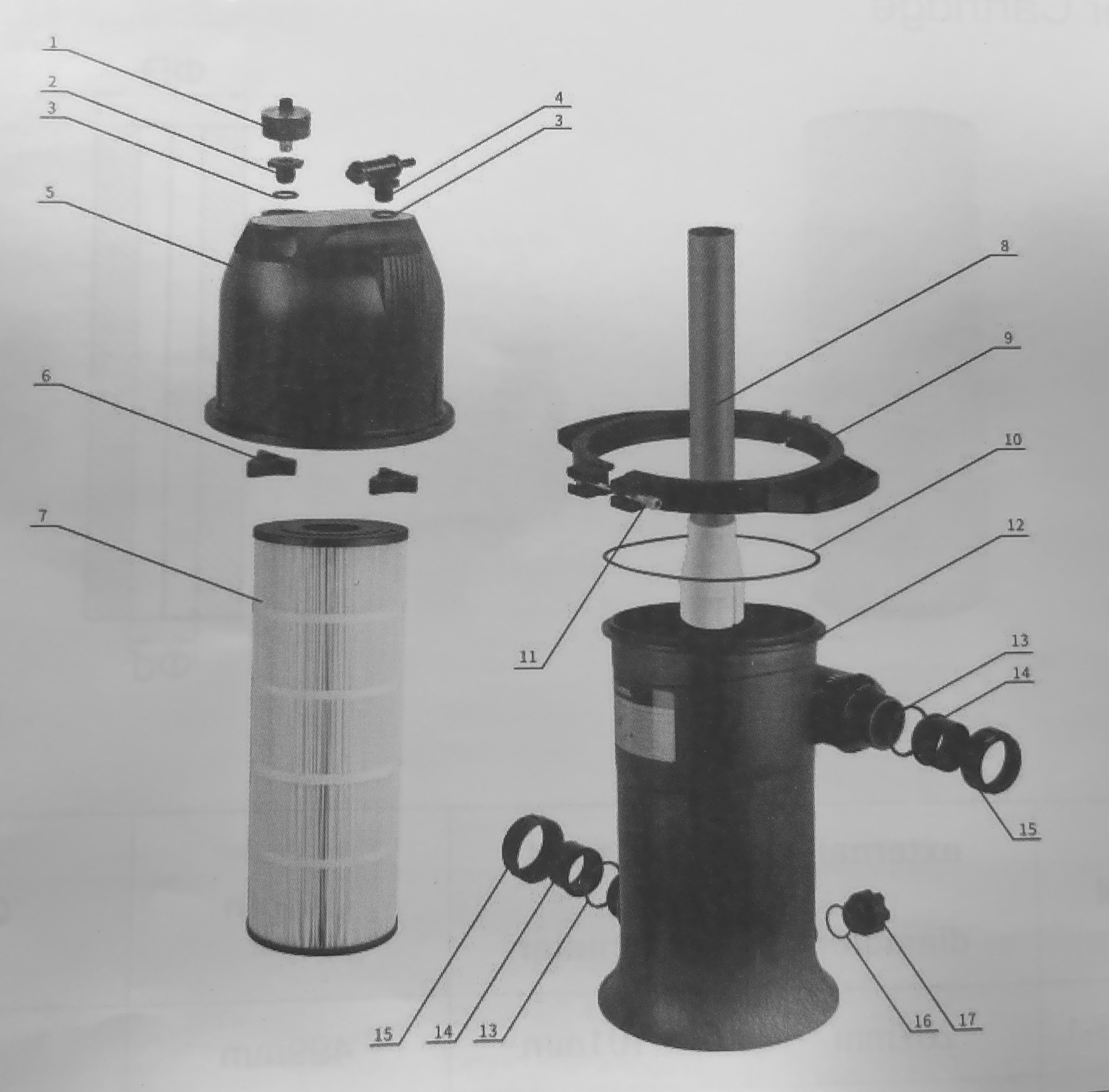 Pièces détachées pour Filtres à cartouche CALIENTE GL-S