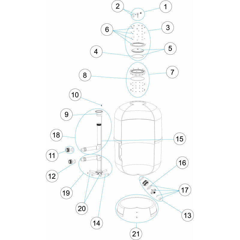 Pièces détachées pour Filtre DEEP BED
