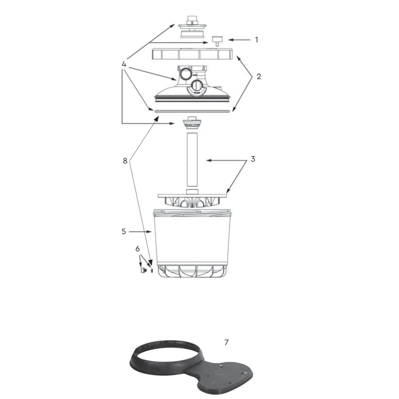 Pièces détachées pour Filtre à sable P-FI