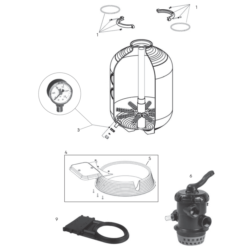 Pièces détachées pour Filtre P-FS