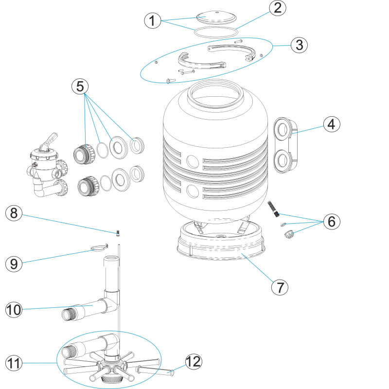 Pièces détachées pour Filtre soufflé SIDE