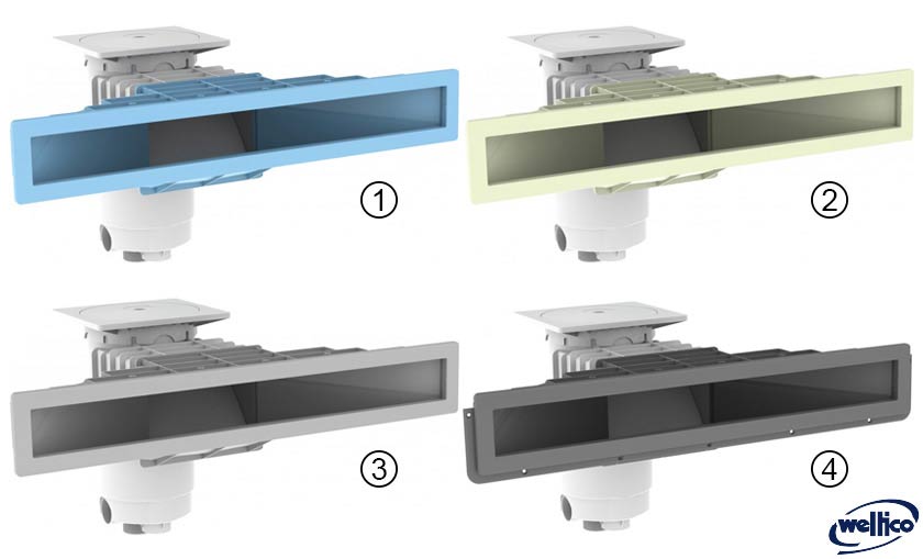 Gamme de skimmers mirroirs pour piscine Weltico A 800