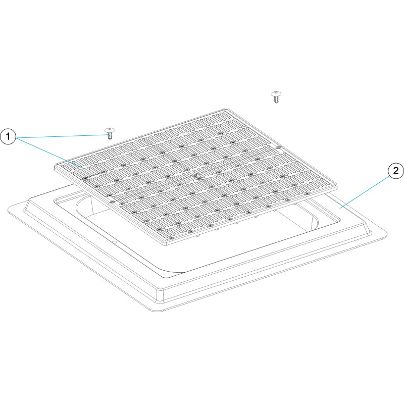 Pièces détachées pour Grille écoulement carrée