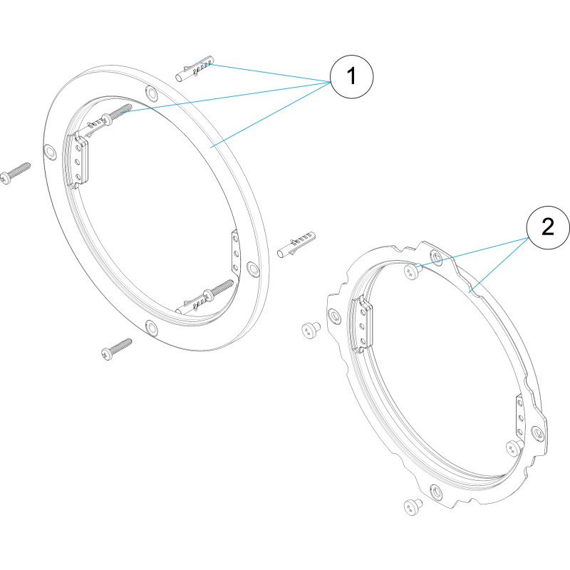 Pièces détachées pour Kit fixation niche LUMIPLUS DESIGN
