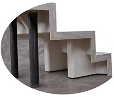 Kit support escalier sous liner Red Pool