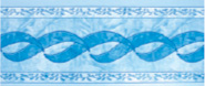 Ligne d eau liner DEL olympia bleu