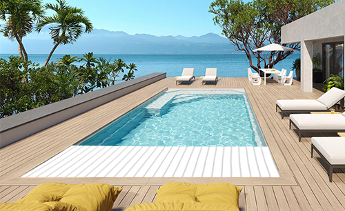 Piscine Linéa + Volet immergé