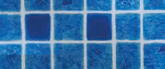 Liner DEL mosaique bleu