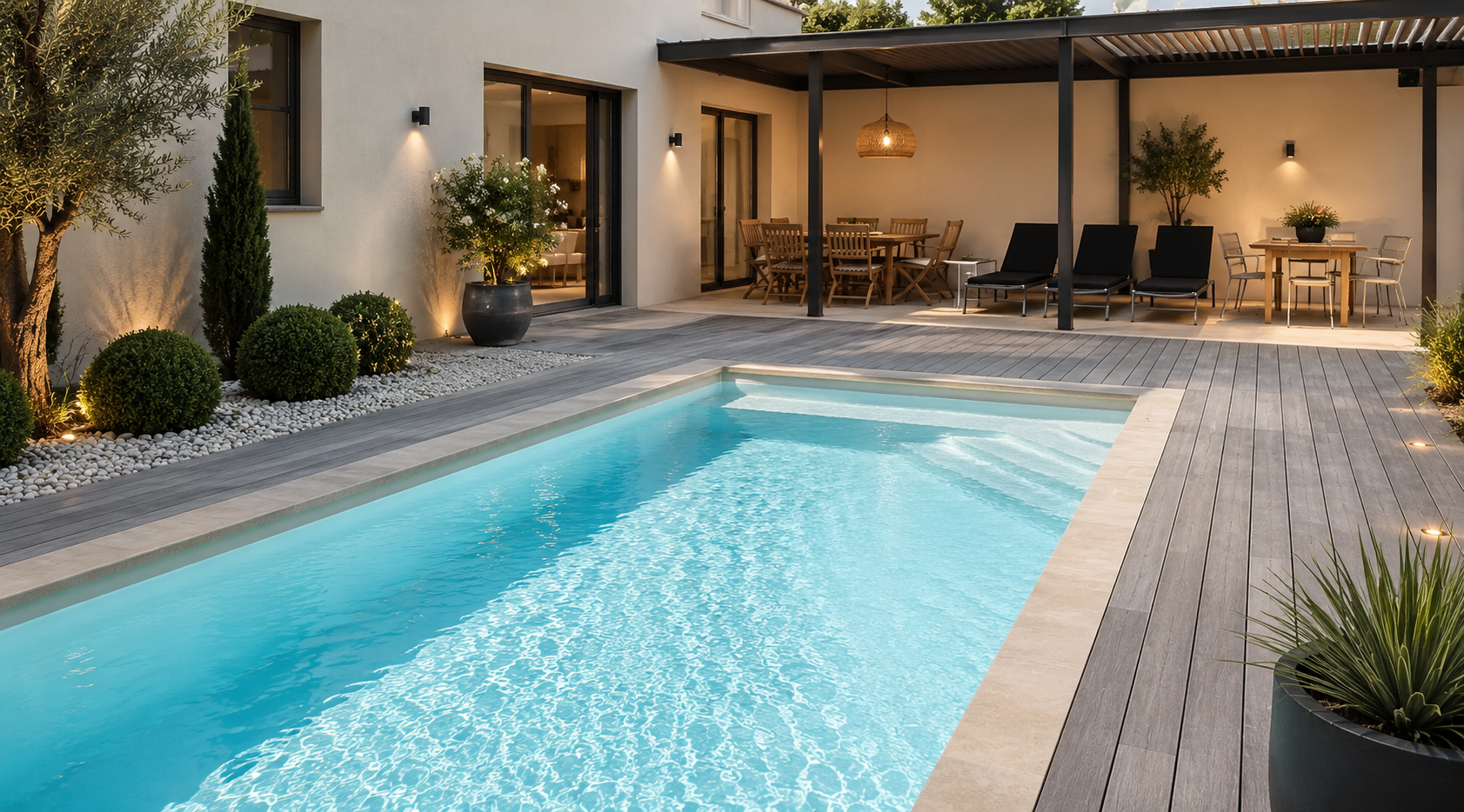 Piscine en kit finie !