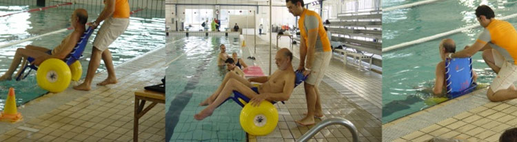 Utilisation du fauteuil JOB en piscine