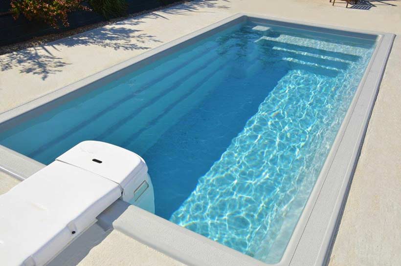 mini-piscine enterrée Deva avec bloc de filtration