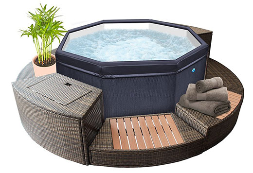 Mobilier d habillage pour le spa Octopus de NETSPA